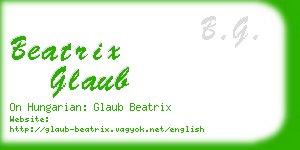 beatrix glaub business card